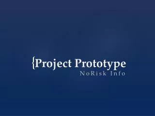Project Prototype