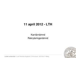 11 april 2012 lth