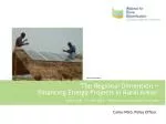 Financing Energy Projects in Rural Areas: Opportunities and Challenges - slide 1