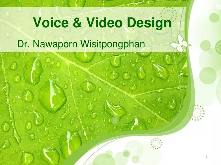 voice video design