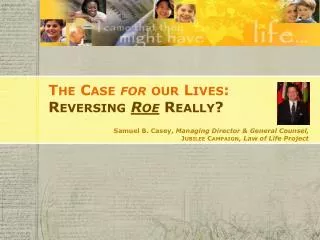 The Case for our Lives: Reversing Roe Really?