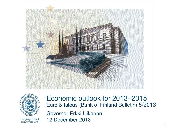economic outlook for 2013 2015
