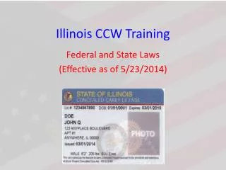 Illinois CCW Training