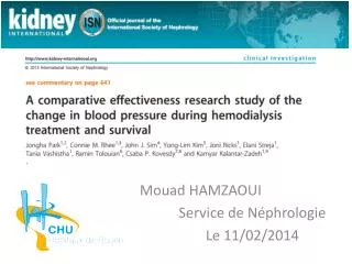 mouad hamzaoui service de n phrologie le 11 02 2014