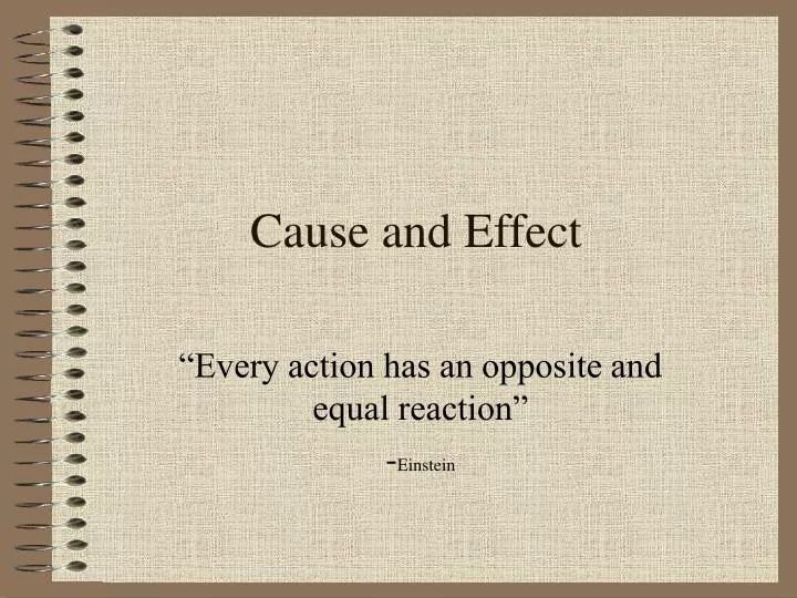 cause and effect