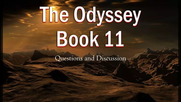 the odyssey book 11