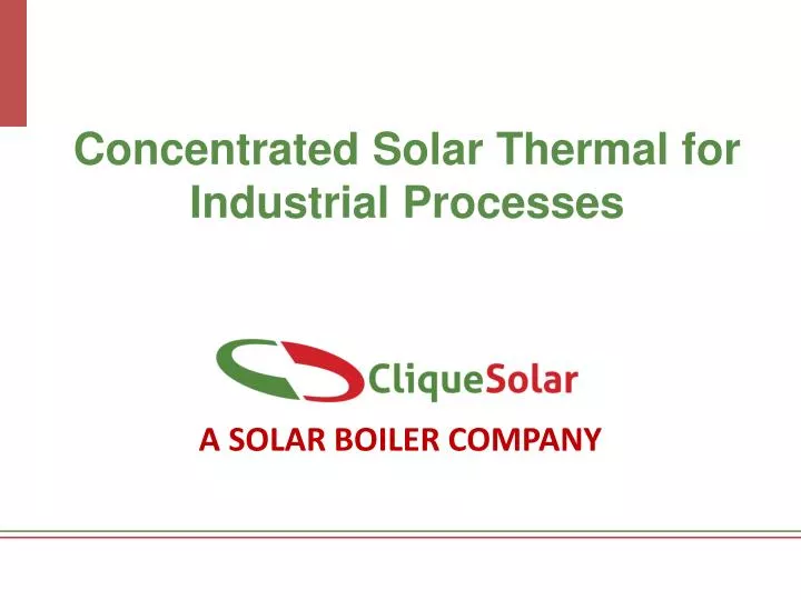 a solar boiler company
