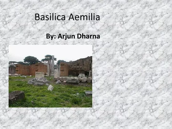 basilica aemilia