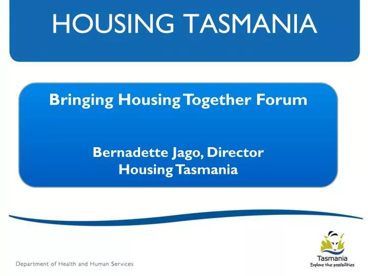 housing tasmania