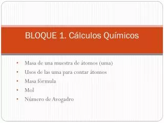 bloque 1 c lculos qu micos