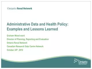 Administrative Data and Health Policy: Examples and Lessons Learned