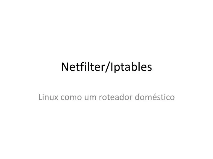 netfilter iptables