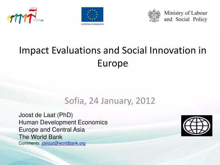 impact evaluations and social innovation in europe