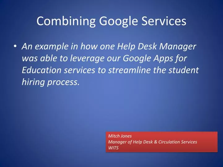 combining google services