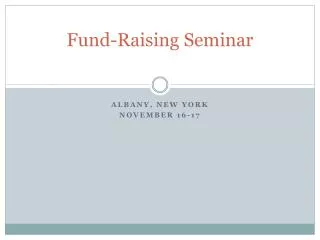 Fund-Raising Seminar