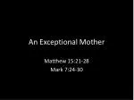 An Exceptional Mother - slide 1