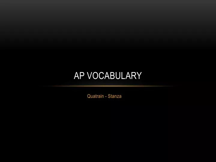 ap vocabulary