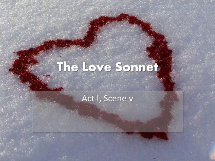 the love sonnet