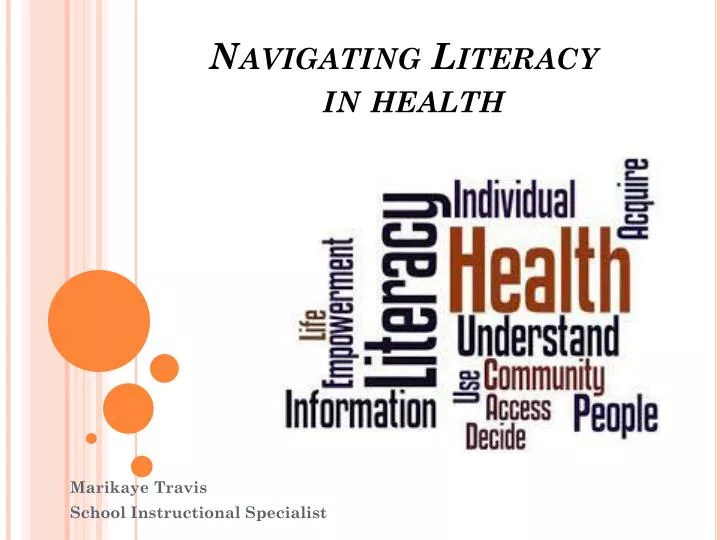 navigating literacy in health