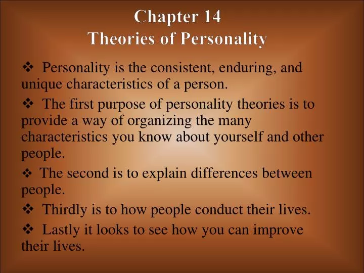 chapter 14 theories of personality