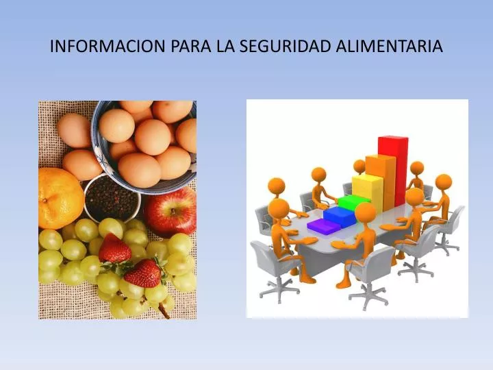 informacion para la seguridad alimentaria