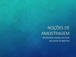 no es de amostragem