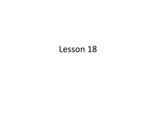 lesson 18