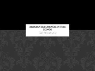 Belgian influence in the Congo