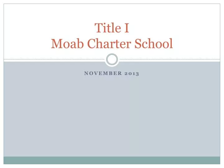 title i moab charter school