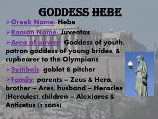 Goddess Hebe