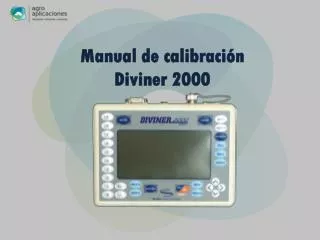 manual de calibraci n diviner 2000
