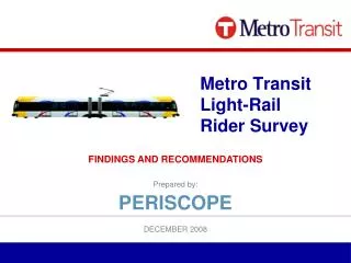 Metro Transit Light-Rail Rider Survey
