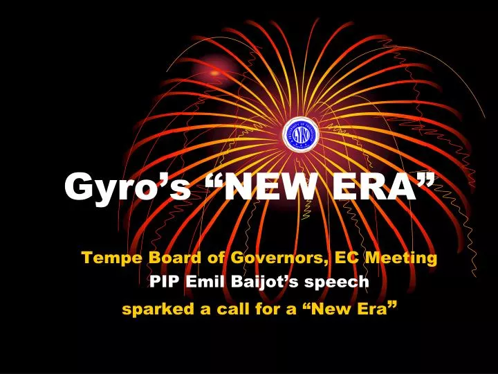 gyro s new era
