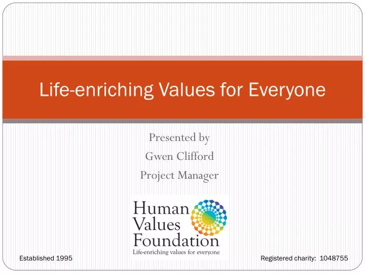 life enriching values for everyone