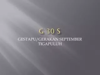 g 30 s
