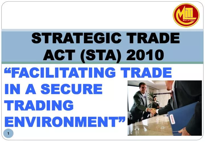 strategic trade act sta 2010