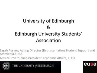 University of Edinburgh &amp; Edinburgh University Students’ Association