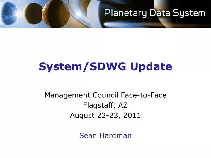 system sdwg update