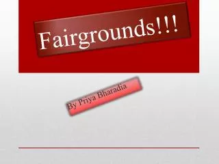 Fairgrounds!!!