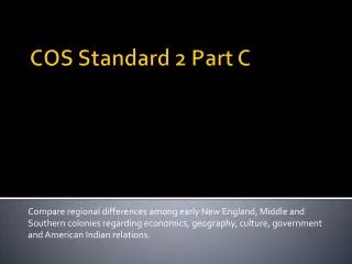 cos standard 2 part c