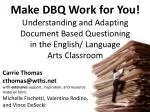 Empowering Critical Thinking through Document Based Questioning in ELA - slide 1