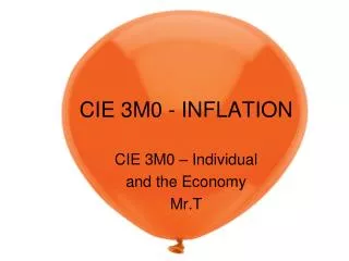 CIE 3M0 - INFLATION