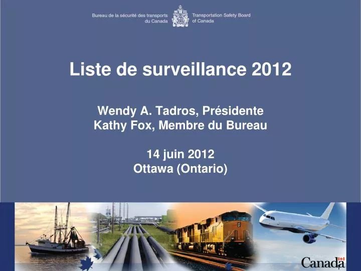 liste de surveillance 2012