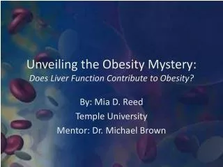 Unveiling the Obesity Mystery: Does Liver Function Contribute to Obesity?