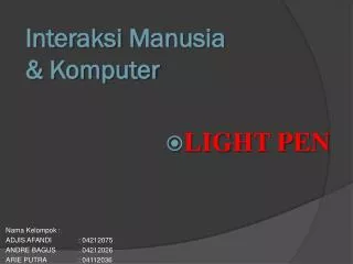 interaksi manusia komputer