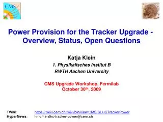 Power Provision for the Tracker Upgrade - Overview, Status, Open Questions