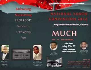Holy Tabernacle Church International Ministries Fellowship presents