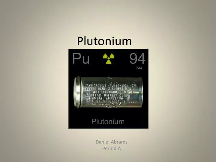 plutonium