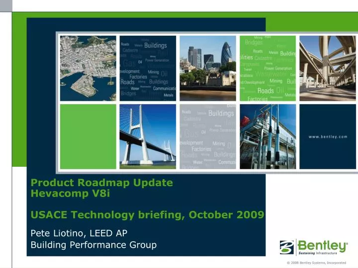 product roadmap update hevacomp v8i usace technology briefing october 2009