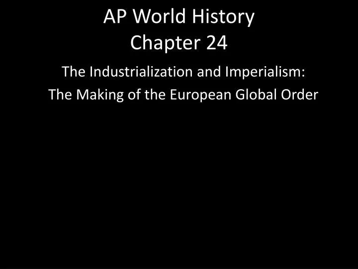 ap world history chapter 24